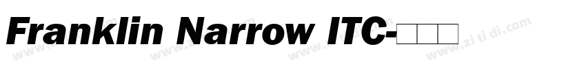 Franklin Narrow ITC字体转换